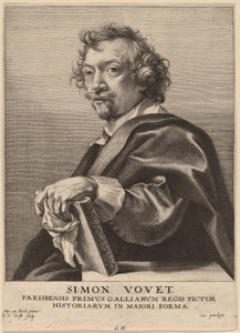 Simon Vouet af Robert van Voerst after Sir Anthony