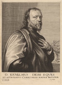 Sir Kenelm Digby af Robert van Voerst after Sir Anthony