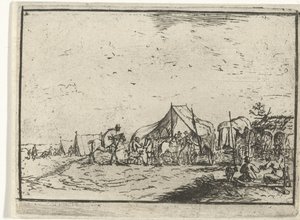 lejr Landskaber med lejre (serietitel) af Robert van den Hoecke