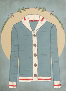 Sock Monkey Sweater, 2019 (digital) af Roberta Murray