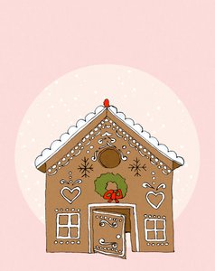 Gingerbread House, 2020 (digital) af Roberta Murray