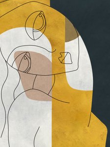 Kontemplative gyldne ansigter af Roberto Moro