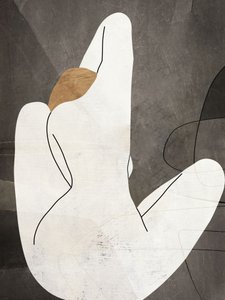 Minimalistisk kvindelig figur af Roberto Moro