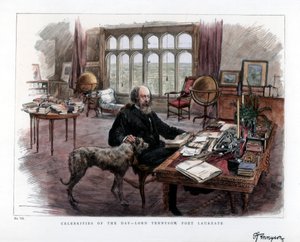 Alfred Lord Tennyson 1809-1892, digterpristager, 1884. af Roberts