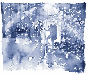 Blue Forest-vandreren af RodMacIver