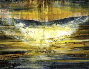 Solnedgang ved Golden Mountain