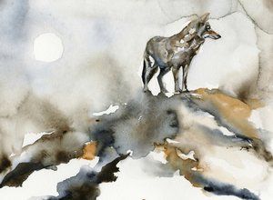 Ensom ulv-månen af RodMacIver