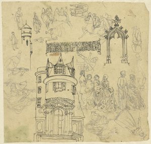Arkitektur og figurer af Rodolphe Bresdin