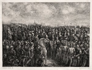 Cæsar og hans fanger, 1878.
