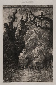 Døden og den unge mor, 1861.