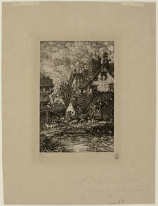 Entering a Village, fra Revue Fantaisiste af Rodolphe Bresdin