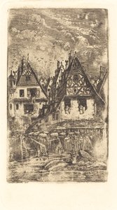 Landsbyens indgang af Rodolphe Bresdin