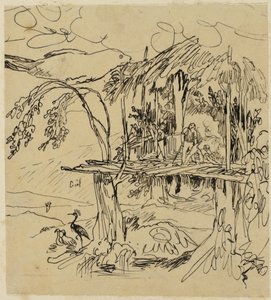 Etruskisk landsby af Rodolphe Bresdin