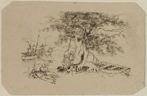 Fiskeplads af Rodolphe Bresdin