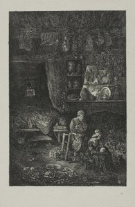 flamsk interiør af Rodolphe Bresdin