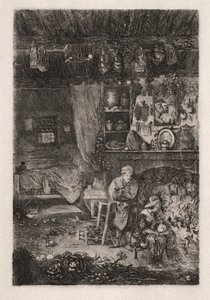 flamsk interiør af Rodolphe Bresdin