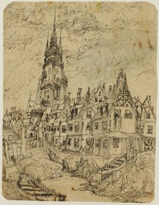 Maritim landsby af Rodolphe Bresdin