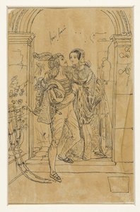 Romeo og Juliette i 1400-tals kostume af Rodolphe Bresdin