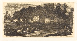 Gårdsgården af Rodolphe Bresdin