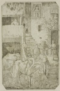 Den barmhjertige samaritaner af Rodolphe Bresdin