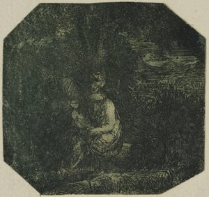 Den hellige familie af Rodolphe Bresdin