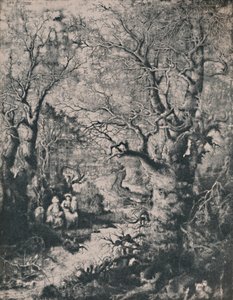 Den hellige familie, 1855, 1946 af Rodolphe Bresdin