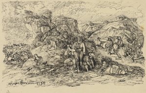 Smuglerne, 1858 af Rodolphe Bresdin
