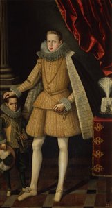 Prins Philip og dværgen, Miguel Soplillo, ca. 1620 (olie på lærred) af Rodrigo de Villandrando