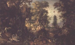 Adam og Eva i Edens have af Roelandt Jacobsz. Savery