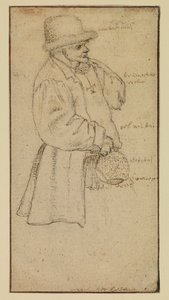 Bonde med en krukke, recto, 1500-tallet af Roelandt Jacobsz. Savery