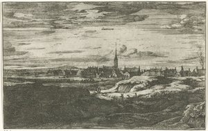 Udsigt over Zandvoort Santvoort (titel på objekt) Landsbyscener i det nordlige Holland (serietitel)