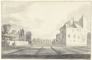 Udsigt over Huis Beverweerd, set fra nordøst af Roelant Roghman