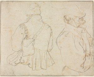 To bøhmiske bønder i halvlængde, ca. 1605-1610.