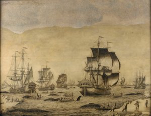 Hollandske hvalfangere i isen af Roelof van Salm