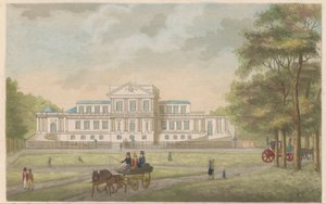 Pavillon Welgelegen i Haarlem, ca. 1825 Den Kongelige Pavillon Welgeleegen, bygget af den Heere Hope - i den Jaare 1786, nær Haarlem / Le Pavillon Royale Welgeleegen - bati par le Sieur Hope - l