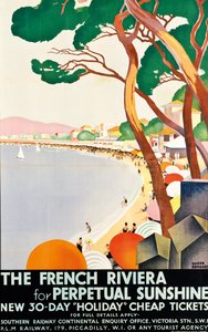 Den franske riviera for evigt solskin af Roger Broders