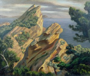 La Ciotat, nær Marseille, 1923 (olie)