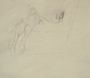 Nina Hamnett Reading, ca. 1917