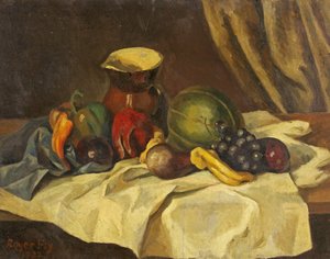 Stilleben - Frugt med kande af Roger Eliot Fry