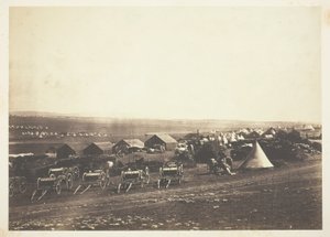 Artillerivogne, Balaklava i det fjerne af Roger Fenton