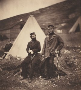 Kaptajn Graham og kaptajn MacLeod, 42. regiment af Roger Fenton