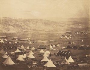 Kavaleriets lejr, set mod Kadikoi. af Roger Fenton