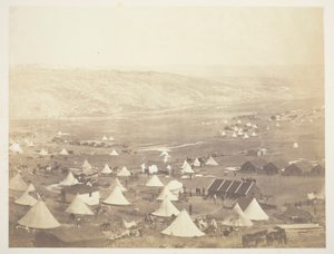 Kavaleriets lejr, set mod Kadikoi af Roger Fenton