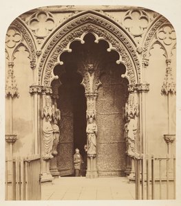 Central døråbning, vestportal, Lichfield Cathedral af Roger Fenton
