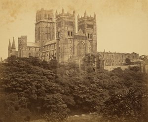 Durhams vestfacade af Roger Fenton