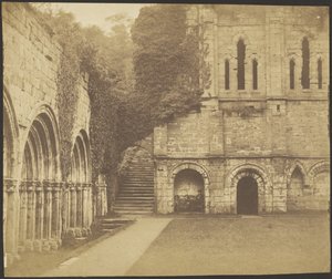 Fountains Abbey, sydøstlige hjørne af klosteret af Roger Fenton
