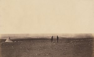 Betjente i udkigsposten på Cathcarts Hill af Roger Fenton