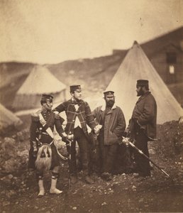 Officerer fra det 42. højlandskorps af Roger Fenton