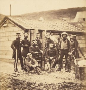 Officerer fra 4. lette dragonregiment af Roger Fenton