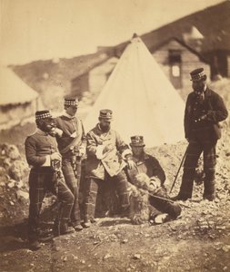 Officerer fra 71st Highlanders af Roger Fenton